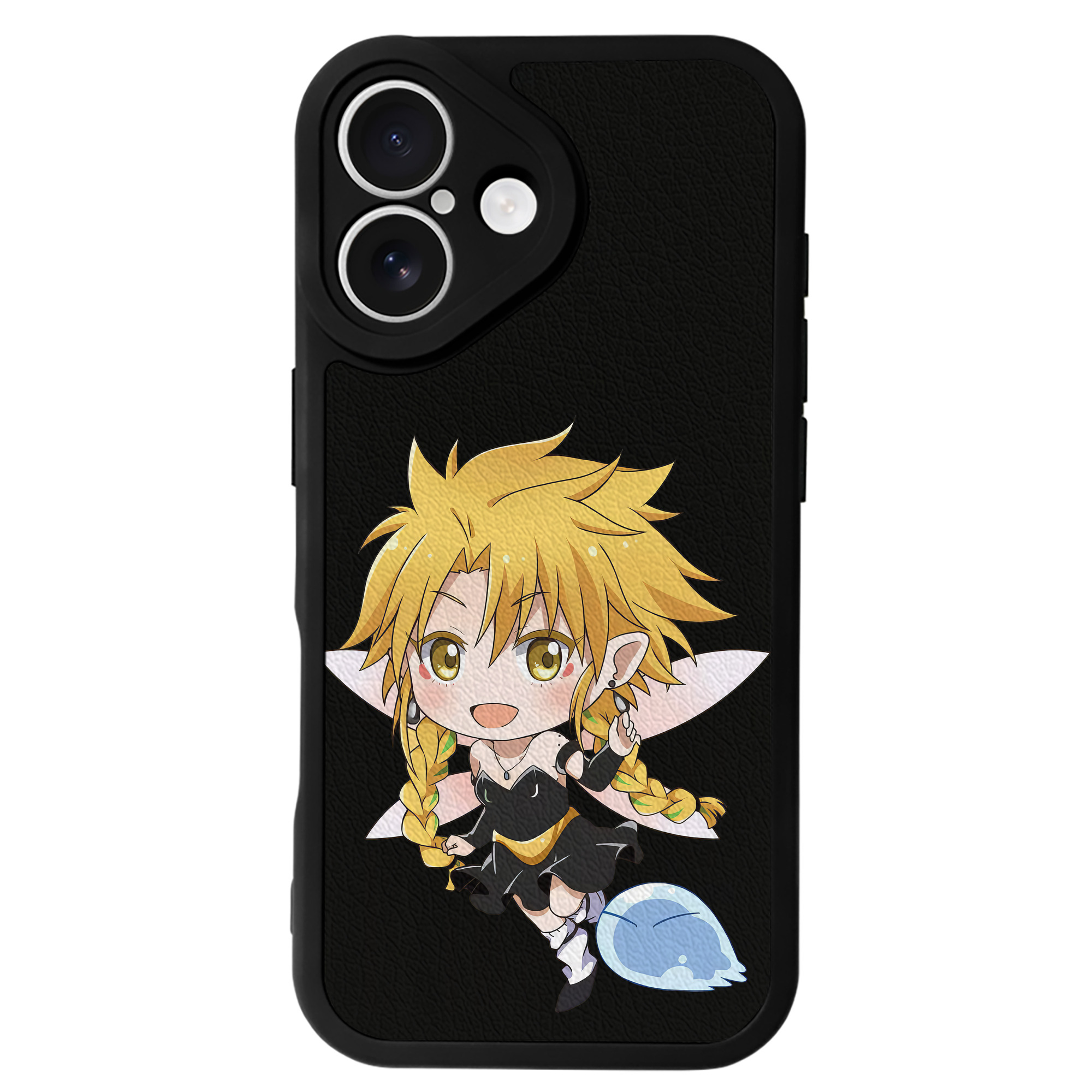 （画像用） 転スラ Regarding Reincarnated to Slime 【iPhone 16シリーズ対応】シリコンスマホケース（レザー調） 材質：シリコン